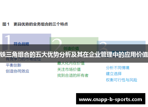 铁三角组合的五大优势分析及其在企业管理中的应用价值 铁三角组合的五大优势分析及其在企业管理中的应用价值